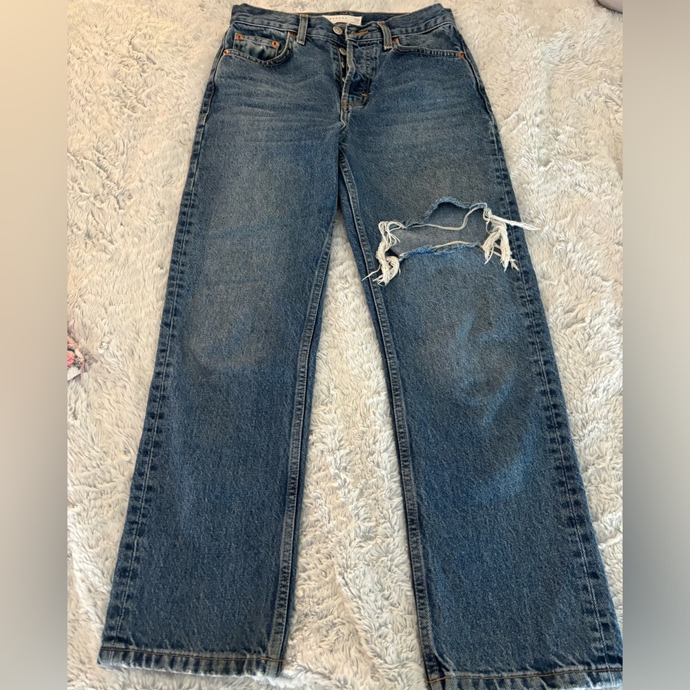 Topshop Women’s Distressed Bootcut Jeans